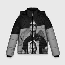 Куртка зимняя для мальчика Тараканы, цвет: 3D-светло-серый