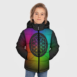 Куртка зимняя для мальчика Coldplay Colour, цвет: 3D-черный — фото 2