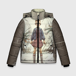 Куртка зимняя для мальчика Girl-boy, цвет: 3D-черный