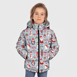 Куртка зимняя для мальчика Рождественская Милота, цвет: 3D-черный — фото 2