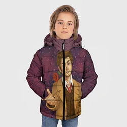 Куртка зимняя для мальчика Доктор романтик, цвет: 3D-черный — фото 2