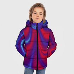 Куртка зимняя для мальчика Глянец ночь, цвет: 3D-красный — фото 2