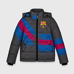 Куртка зимняя для мальчика Barcelona FC: Dark style, цвет: 3D-светло-серый