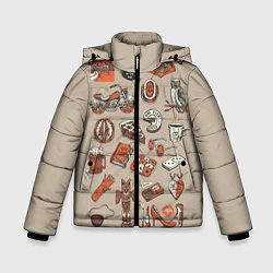 Куртка зимняя для мальчика Twin Peaks Pack, цвет: 3D-красный