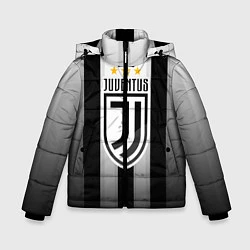 Куртка зимняя для мальчика Juventus FC: New logo, цвет: 3D-черный