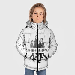 Куртка зимняя для мальчика Imagine Dragons: White, цвет: 3D-черный — фото 2