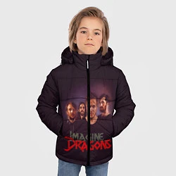 Куртка зимняя для мальчика Группа Imagine Dragons, цвет: 3D-черный — фото 2