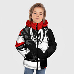 Куртка зимняя для мальчика Persona 5, цвет: 3D-светло-серый — фото 2