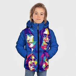 Куртка зимняя для мальчика The Beatles: Faces, цвет: 3D-красный — фото 2