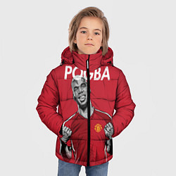 Куртка зимняя для мальчика FC MU: Pogba, цвет: 3D-светло-серый — фото 2