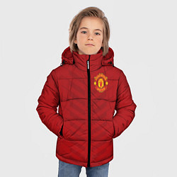 Куртка зимняя для мальчика Manchester United: Red Lines, цвет: 3D-черный — фото 2