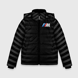 Куртка зимняя для мальчика BMW M BLACK & GREY, цвет: 3D-черный