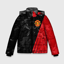 Куртка зимняя для мальчика FC Manchester United: Abstract, цвет: 3D-черный
