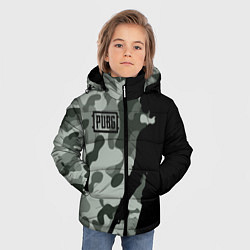 Куртка зимняя для мальчика PUBG: Camo Shadow, цвет: 3D-светло-серый — фото 2