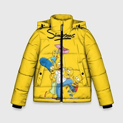 Куртка зимняя для мальчика Simpsons Family, цвет: 3D-красный