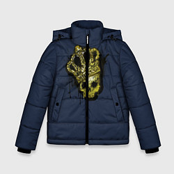 Куртка зимняя для мальчика Cs:go - Crown graffiti Корона, цвет: 3D-красный