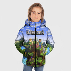Куртка зимняя для мальчика Майнкрафт: Алексей, цвет: 3D-красный — фото 2