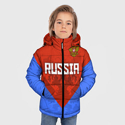 Куртка зимняя для мальчика Russia Red & Blue, цвет: 3D-черный — фото 2
