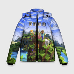 Куртка зимняя для мальчика Minecraft: Даша, цвет: 3D-черный