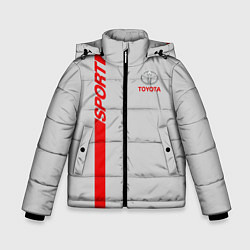 Куртка зимняя для мальчика Toyota: Silver Sport, цвет: 3D-черный