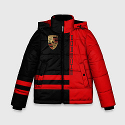 Куртка зимняя для мальчика Porsche: Red Sport, цвет: 3D-светло-серый