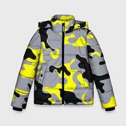 Зимняя куртка для мальчика Yellow & Grey Camouflage
