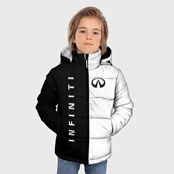 Куртка зимняя для мальчика Infiniti: Black & White, цвет: 3D-черный — фото 2