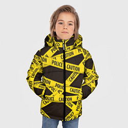 Куртка зимняя для мальчика Police Caution, цвет: 3D-светло-серый — фото 2