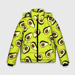Куртка зимняя для мальчика Стиль авокадо, цвет: 3D-черный