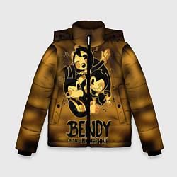 Куртка зимняя для мальчика Bendy and the ink machine, цвет: 3D-черный