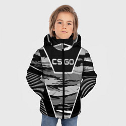 Куртка зимняя для мальчика CS:GO Grey Camo, цвет: 3D-черный — фото 2