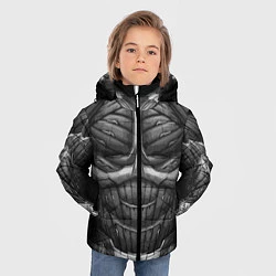 Куртка зимняя для мальчика Экзоскелет, цвет: 3D-черный — фото 2