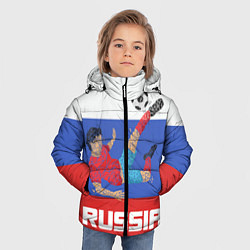 Куртка зимняя для мальчика Russia Footballer, цвет: 3D-красный — фото 2