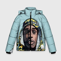 Куртка зимняя для мальчика ASAP Rocky: Far East, цвет: 3D-светло-серый