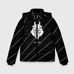 Куртка зимняя для мальчика Cs:go - G2 ESPORTS 2022, цвет: 3D-светло-серый