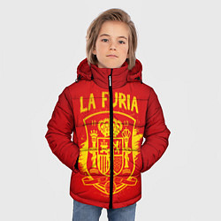 Куртка зимняя для мальчика La Furia, цвет: 3D-светло-серый — фото 2