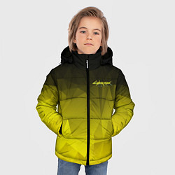 Куртка зимняя для мальчика Cyberpunk 2077: Yellow Poly, цвет: 3D-черный — фото 2