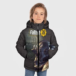 Куртка зимняя для мальчика Fallout 76, цвет: 3D-черный — фото 2