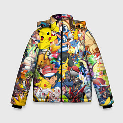 Куртка зимняя для мальчика Pokemon Bombing, цвет: 3D-черный