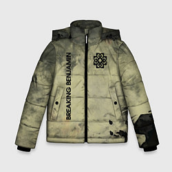 Куртка зимняя для мальчика Breaking Benjamin, цвет: 3D-черный