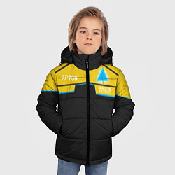 Куртка зимняя для мальчика Detroit: AP700 Yellow & Black, цвет: 3D-черный — фото 2