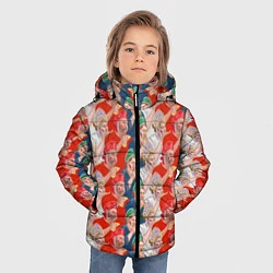 Куртка зимняя для мальчика Истинные фанаты России, цвет: 3D-красный — фото 2