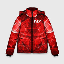 Куртка зимняя для мальчика Mass Effect: Red Armor N7, цвет: 3D-светло-серый