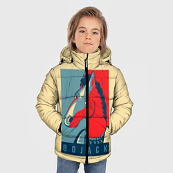 Куртка зимняя для мальчика BoJack Obey, цвет: 3D-черный — фото 2