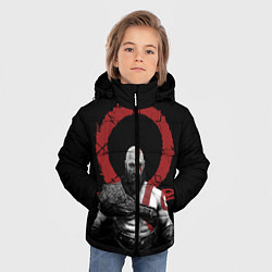 Куртка зимняя для мальчика God of War IV, цвет: 3D-красный — фото 2