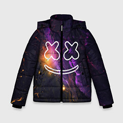 Куртка зимняя для мальчика Marshmello: Neon Space, цвет: 3D-черный