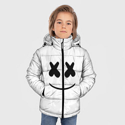 Куртка зимняя для мальчика Marshmello: White Face, цвет: 3D-красный — фото 2