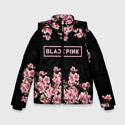 Куртка зимняя для мальчика Black Pink: Delicate Sakura, цвет: 3D-черный