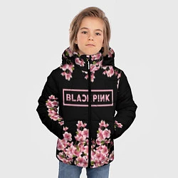 Куртка зимняя для мальчика Black Pink: Delicate Sakura, цвет: 3D-черный — фото 2