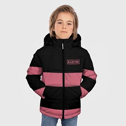 Куртка зимняя для мальчика Black Pink: Logo, цвет: 3D-черный — фото 2